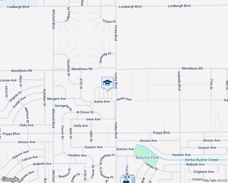 map of restaurants, bars, coffee shops, grocery stores, and more near 21801 Mesquite Street in California City