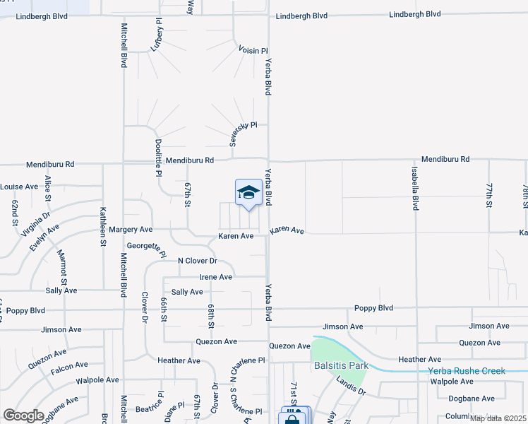 map of restaurants, bars, coffee shops, grocery stores, and more near 21801 Mesquite Street in California City