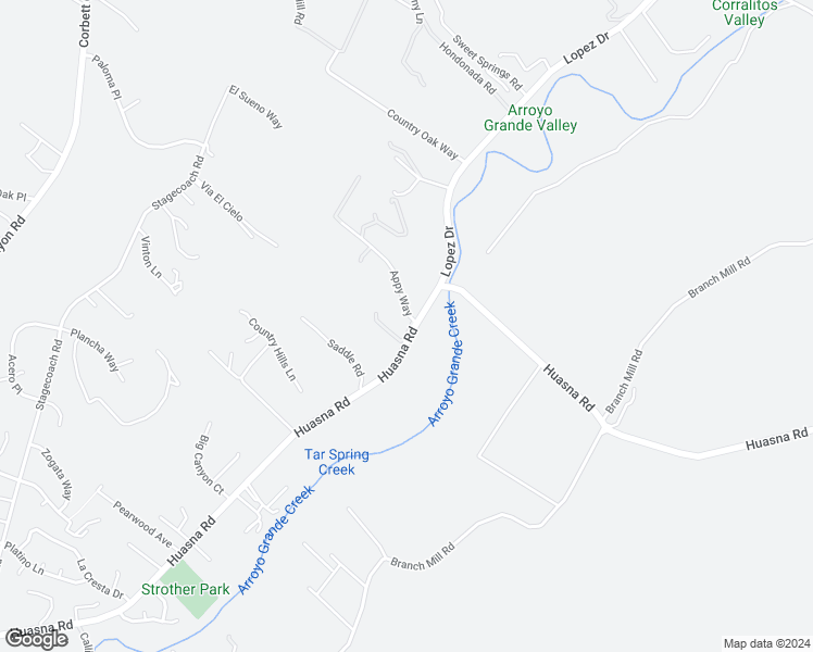 map of restaurants, bars, coffee shops, grocery stores, and more near 115 Shelby Way in Arroyo Grande