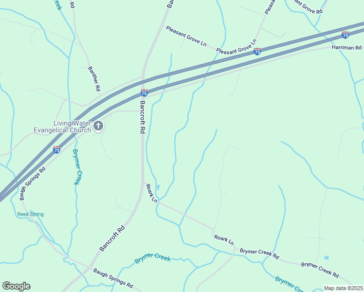 map of restaurants, bars, coffee shops, grocery stores, and more near 384 Roark Lane in McDonald