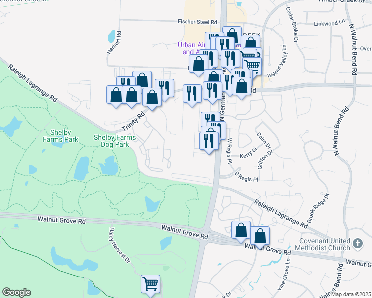 map of restaurants, bars, coffee shops, grocery stores, and more near 475 North Germantown Parkway in Memphis