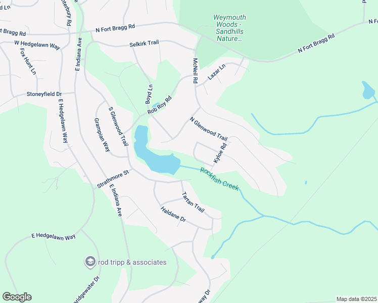 map of restaurants, bars, coffee shops, grocery stores, and more near 110 Heather Lane in Southern Pines