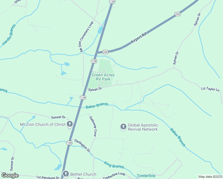 map of restaurants, bars, coffee shops, grocery stores, and more near 210 Sylvan Drive in Savannah