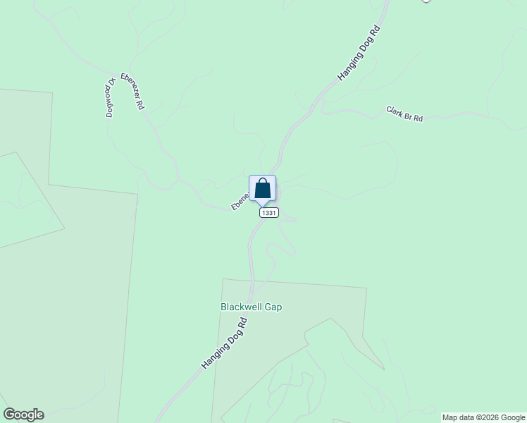 map of restaurants, bars, coffee shops, grocery stores, and more near 2345 Hanging Dog Road in Murphy