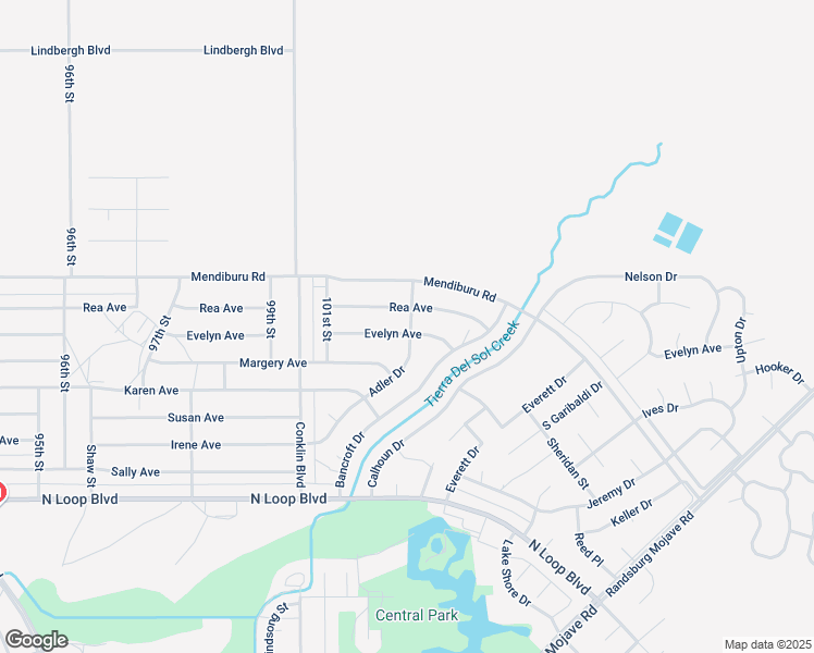 map of restaurants, bars, coffee shops, grocery stores, and more near 10193 Evelyn Avenue in California City