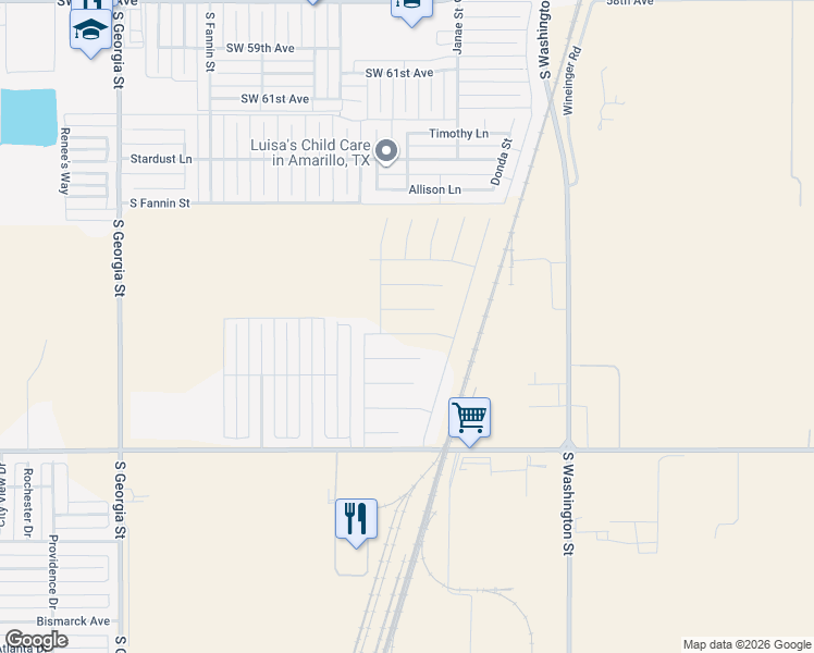 map of restaurants, bars, coffee shops, grocery stores, and more near Mercury Trail in Timbercreek Canyon