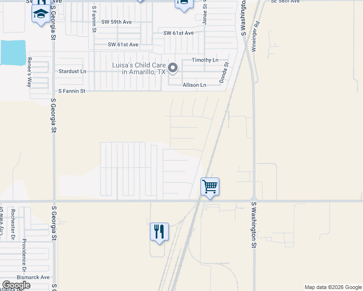 map of restaurants, bars, coffee shops, grocery stores, and more near Mercury Trail in Timbercreek Canyon