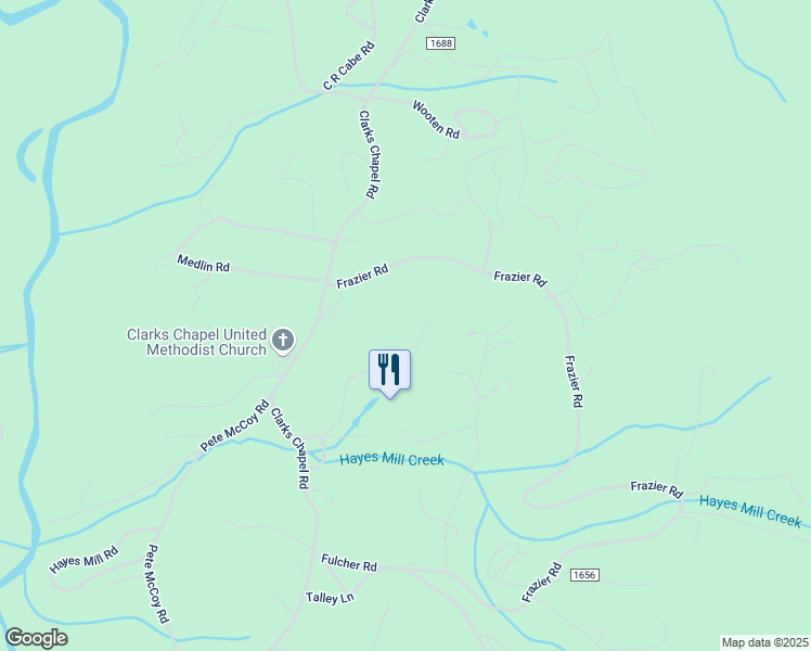 map of restaurants, bars, coffee shops, grocery stores, and more near 457 George Doster Road in Franklin