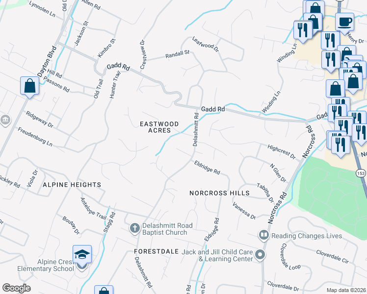 map of restaurants, bars, coffee shops, grocery stores, and more near 535 Treetop Lane in Red Bank