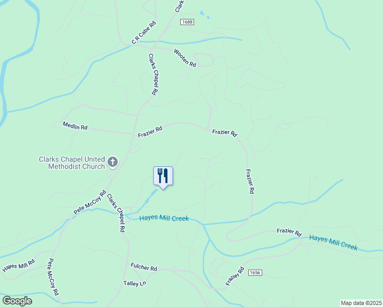 map of restaurants, bars, coffee shops, grocery stores, and more near 457 George Doster Road in Franklin