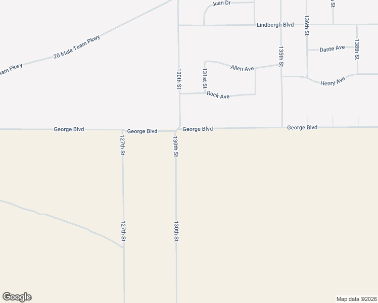 map of restaurants, bars, coffee shops, grocery stores, and more near 130th Street in California City