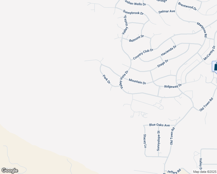 map of restaurants, bars, coffee shops, grocery stores, and more near 22005 Park Drive in Tehachapi
