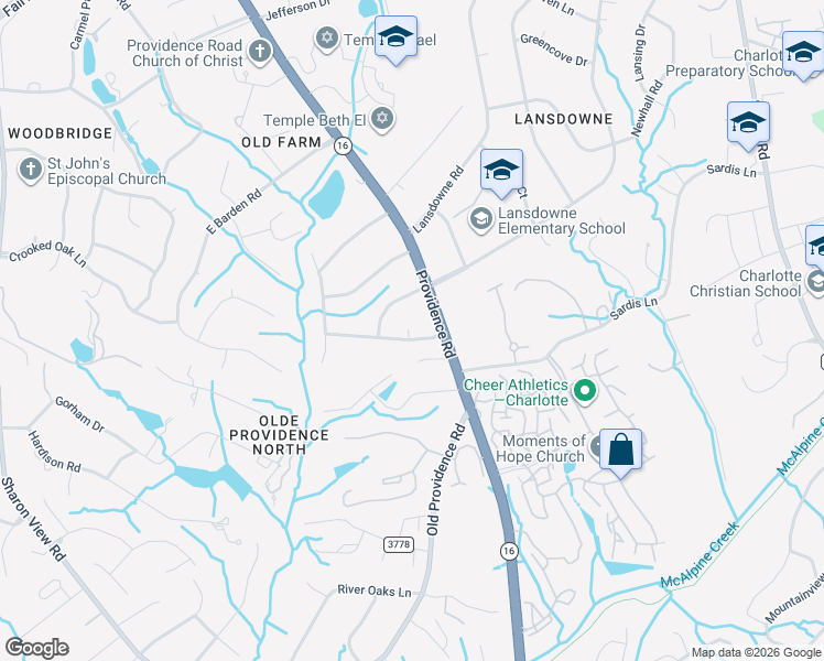 map of restaurants, bars, coffee shops, grocery stores, and more near 1124 Turnbridge Road in Charlotte