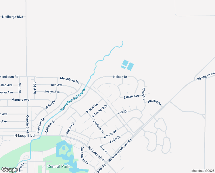 map of restaurants, bars, coffee shops, grocery stores, and more near North Garibaldi Drive in California City