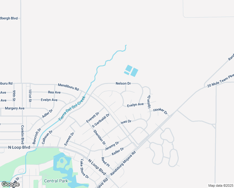 map of restaurants, bars, coffee shops, grocery stores, and more near 10720 North Garibaldi Drive in California City