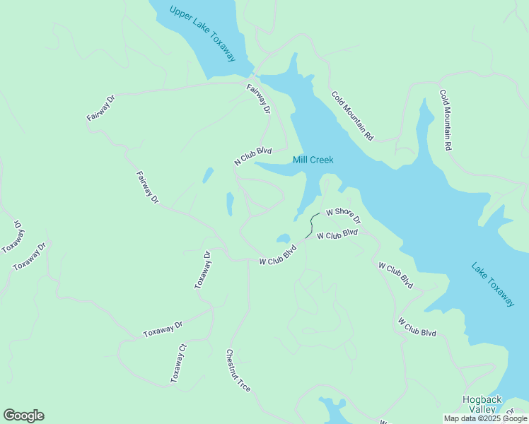 map of restaurants, bars, coffee shops, grocery stores, and more near 907 North Club Boulevard in Lake Toxaway