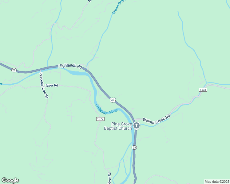 map of restaurants, bars, coffee shops, grocery stores, and more near 7106 Highlands Road in Franklin