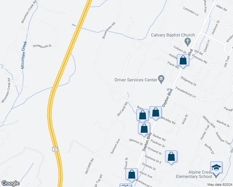 map of restaurants, bars, coffee shops, grocery stores, and more near 4733 Winifred Drive in Red Bank