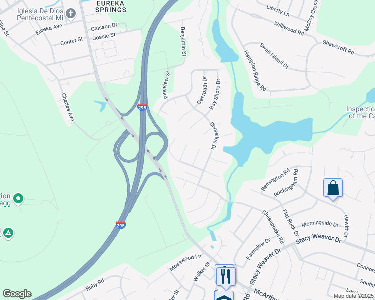 map of restaurants, bars, coffee shops, grocery stores, and more near 457 Grayton Place in Fayetteville