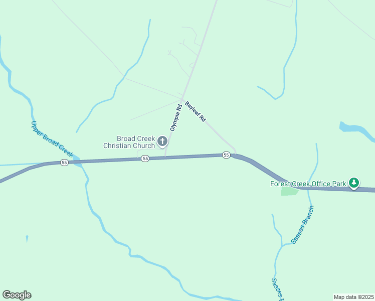 map of restaurants, bars, coffee shops, grocery stores, and more near 3343 North Carolina 55 in New Bern