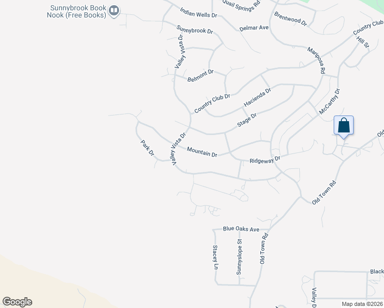 map of restaurants, bars, coffee shops, grocery stores, and more near 21508 Mountain Drive in Tehachapi