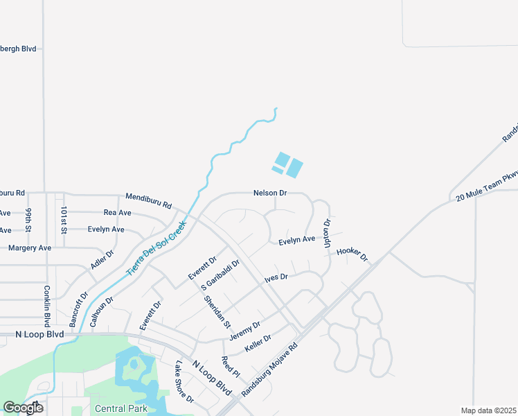 map of restaurants, bars, coffee shops, grocery stores, and more near 10717 North Garibaldi Drive in California City