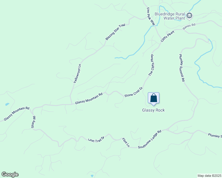 map of restaurants, bars, coffee shops, grocery stores, and more near 9 Touch Me not Trail in Landrum