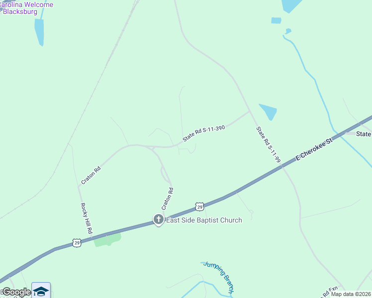 map of restaurants, bars, coffee shops, grocery stores, and more near Daisy Lane in Cherokee County
