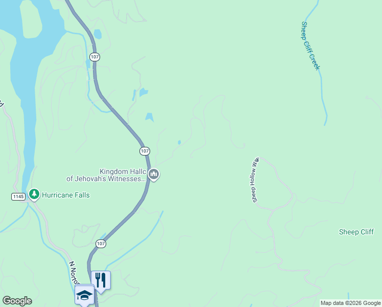map of restaurants, bars, coffee shops, grocery stores, and more near 229 Dominion Road in Cashiers