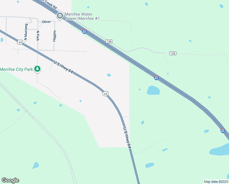 map of restaurants, bars, coffee shops, grocery stores, and more near 4109 U.S. Highway 64 in Plumerville