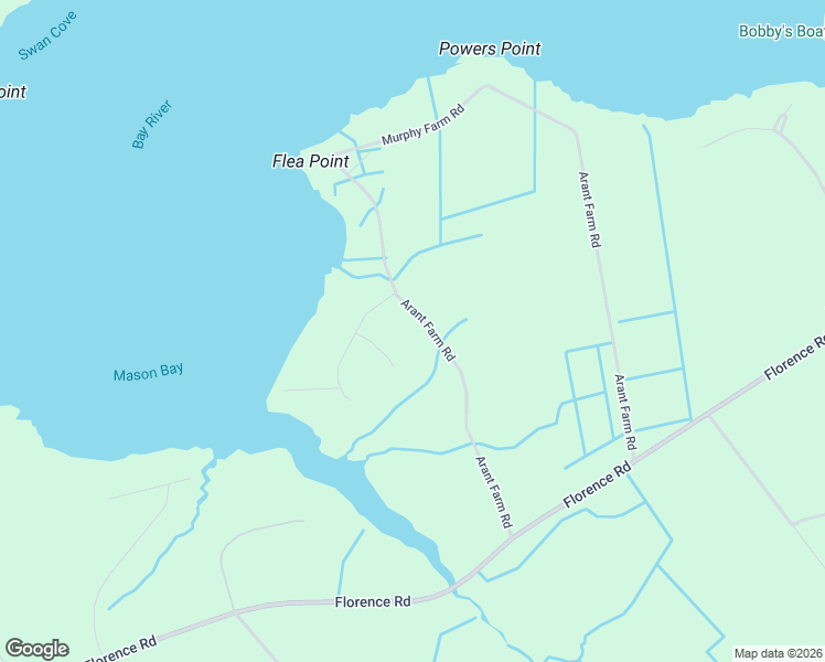 map of restaurants, bars, coffee shops, grocery stores, and more near 939-949 Arant Farm Road in Merritt