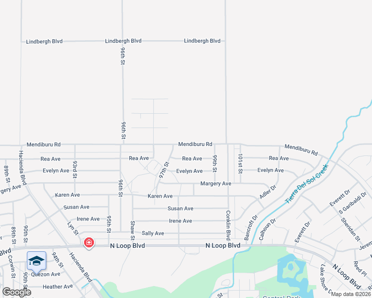 map of restaurants, bars, coffee shops, grocery stores, and more near 9732 Mendiburu Road in California City