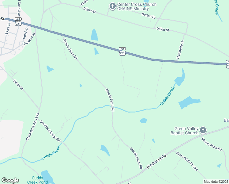 map of restaurants, bars, coffee shops, grocery stores, and more near 164 Cantrell Lane in Chesnee