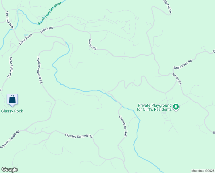 map of restaurants, bars, coffee shops, grocery stores, and more near 3 High Rock Ridge Drive in Landrum