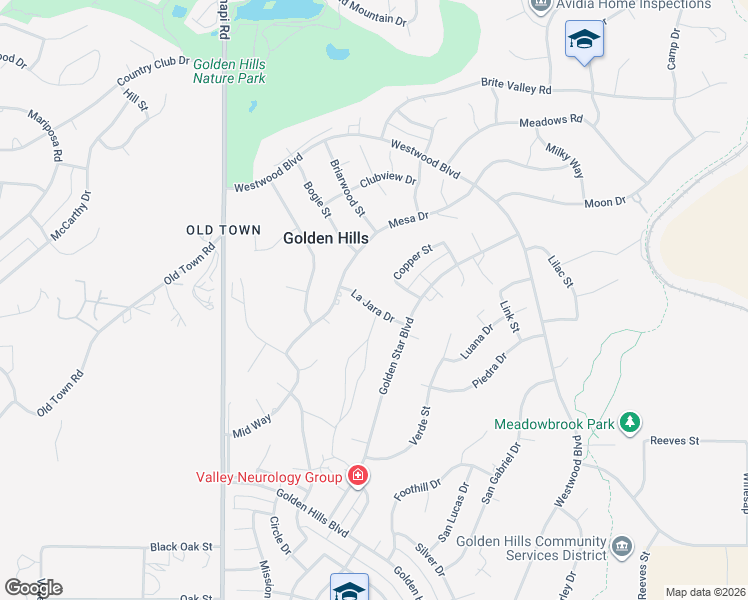 map of restaurants, bars, coffee shops, grocery stores, and more near 20131 La Jara Drive in Tehachapi