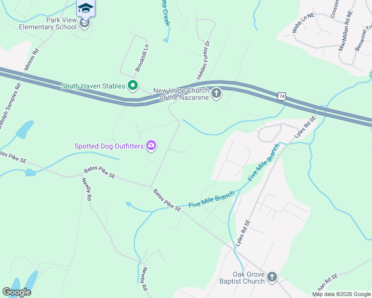 map of restaurants, bars, coffee shops, grocery stores, and more near 279 Burke Road in Cleveland