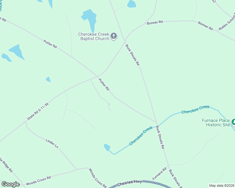 map of restaurants, bars, coffee shops, grocery stores, and more near 196 Potter Road in Gaffney