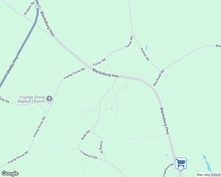 map of restaurants, bars, coffee shops, grocery stores, and more near 131 Bolin Rd in Blacksburg