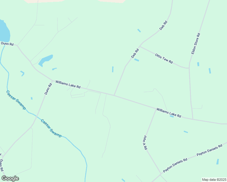 map of restaurants, bars, coffee shops, grocery stores, and more near 1346 Deb Road in Roseboro