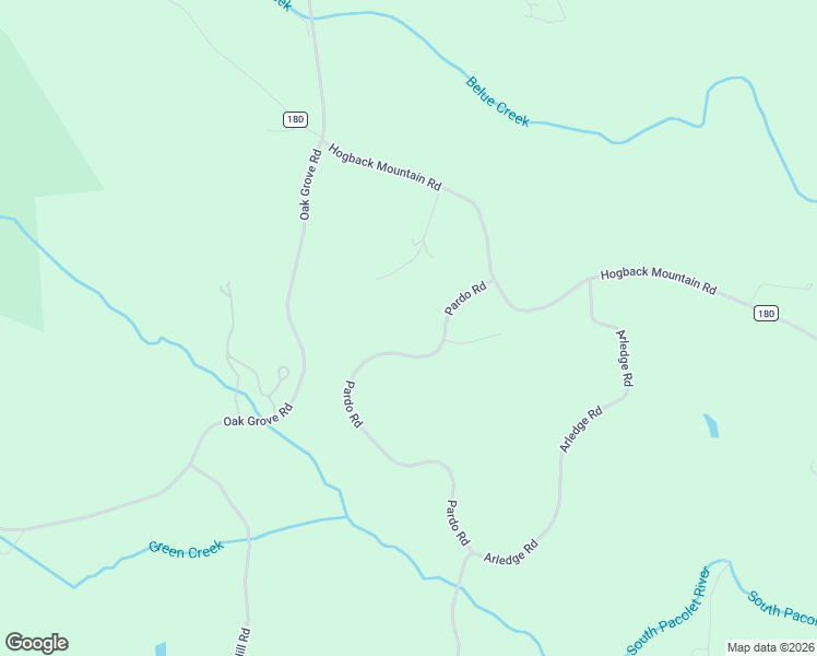 map of restaurants, bars, coffee shops, grocery stores, and more near 100 Pardo Road in Landrum