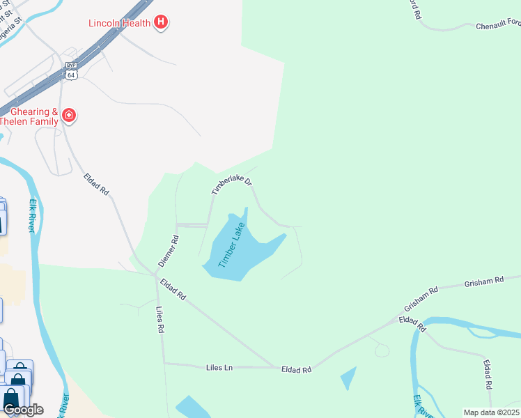 map of restaurants, bars, coffee shops, grocery stores, and more near 48 Timberlake Drive in Fayetteville