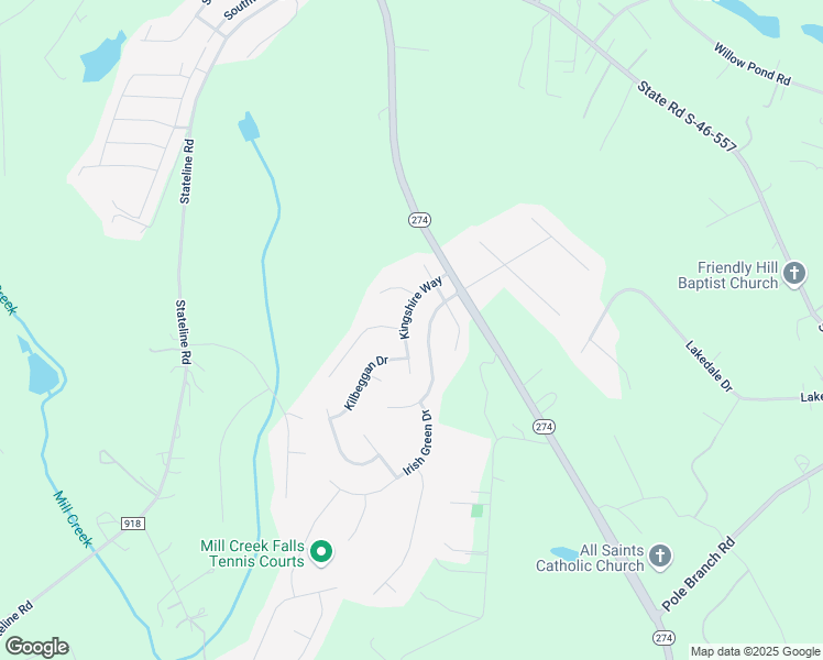 map of restaurants, bars, coffee shops, grocery stores, and more near 3331 Kingshire Way in Lake Wylie