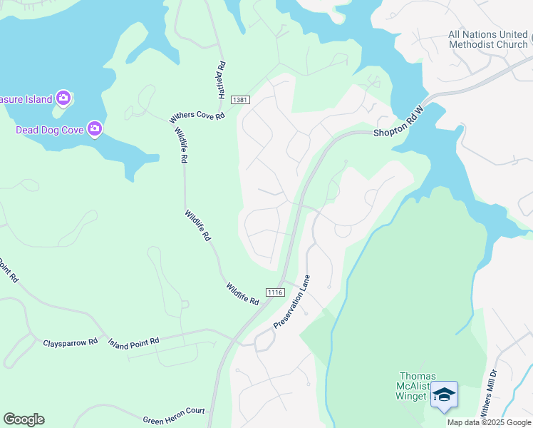 map of restaurants, bars, coffee shops, grocery stores, and more near 13120 Carolina Wren Court in Charlotte