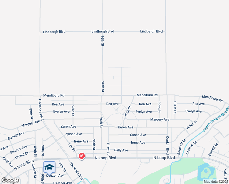 map of restaurants, bars, coffee shops, grocery stores, and more near 9635 Mendiburu Road in California City