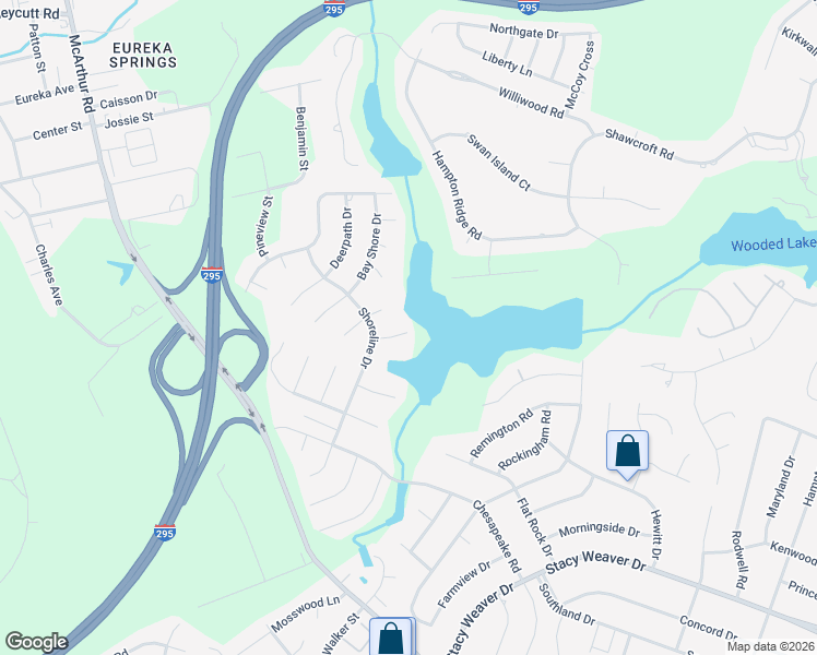 map of restaurants, bars, coffee shops, grocery stores, and more near 5415 Mallard Court in Fayetteville
