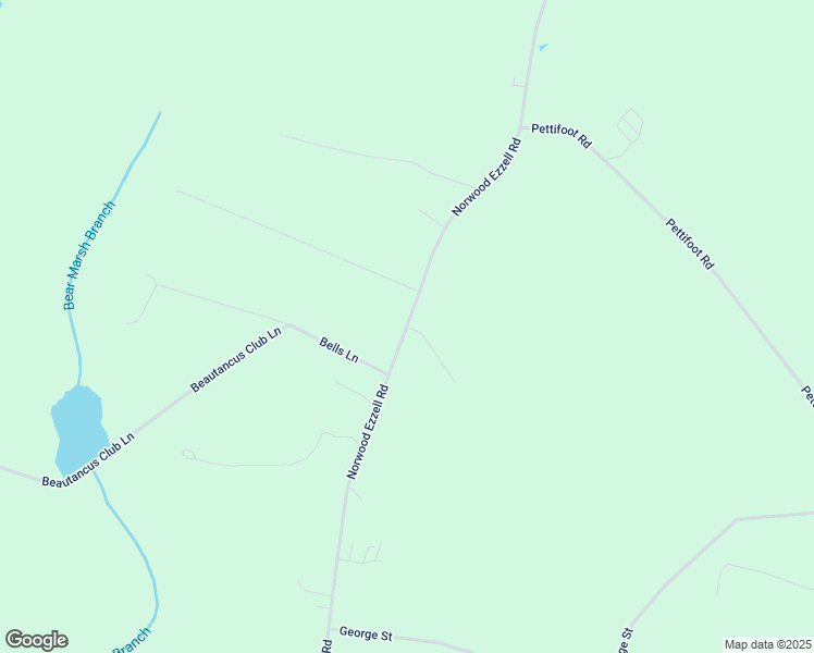 map of restaurants, bars, coffee shops, grocery stores, and more near Norwood Ezzell Road in Duplin County