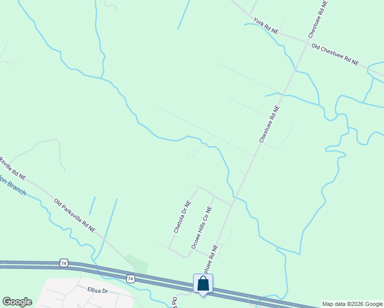 map of restaurants, bars, coffee shops, grocery stores, and more near 215 Virgil Rymer Road Northeast in Cleveland