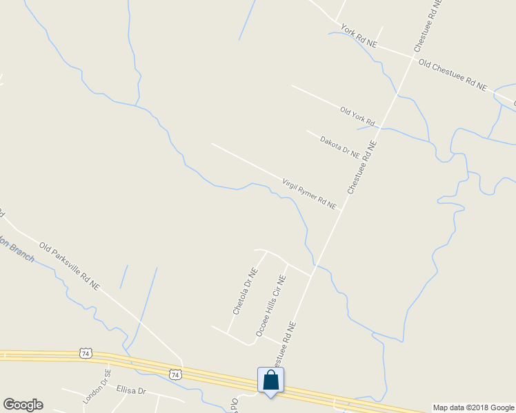 map of restaurants, bars, coffee shops, grocery stores, and more near 215 Virgil Rymer Road Northeast in Cleveland