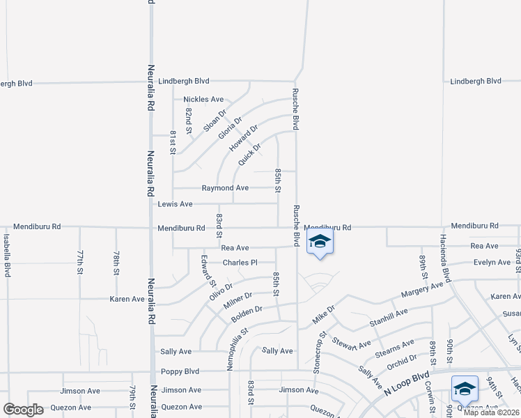 map of restaurants, bars, coffee shops, grocery stores, and more near 8410 Lewis Avenue in California City