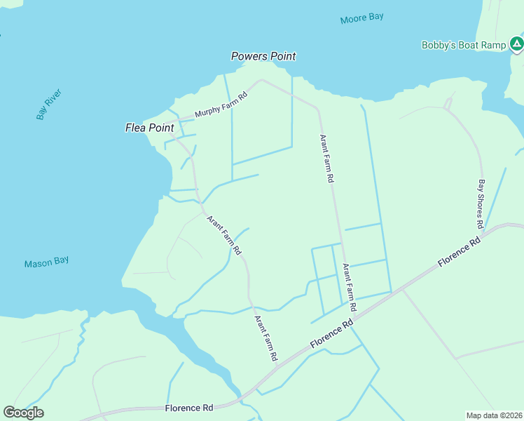 map of restaurants, bars, coffee shops, grocery stores, and more near 947 Arant Farm Road in Merritt